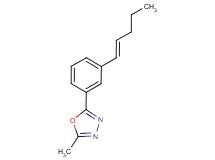 2-methyl-5-{3-[(1E)-pent-1-en-1-yl]phenyl}-1,3,4-oxadiazole