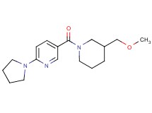 5-{[3-(methoxymethyl)-1-piperidinyl]carbonyl}-2-(1-pyrrolidinyl)pyridine