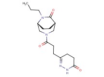 (1S*,5R*)-3-[3-(6-oxo-1,4,5,6-tetrahydropyridazin-3-yl)propanoyl]-6-propyl-3,6-diazabicyclo[3.2.2]nonan-7-one