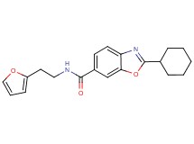 2-cyclohexyl-N-[2-(2-furyl)ethyl]-1,3-benzoxazole-6-carboxamide
