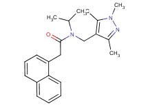 N-isopropyl-2-(1-naphthyl)-N-[(1,3,5-trimethyl-1H-pyrazol-4-yl)methyl]acetamide