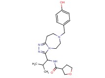 N-{1-[7-(4-hydroxybenzyl)-6,7,8,9-tetrahydro-5H-[1,2,4]triazolo[4,3-d][1,4]diazepin-3-yl]-2-methylpropyl}tetrahydro-3-furancarboxamide
