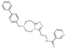 N-{2-[7-(4-biphenylylmethyl)-6,7,8,9-tetrahydro-5H-[1,2,4]triazolo[4,3-d][1,4]diazepin-3-yl]ethyl}nicotinamide