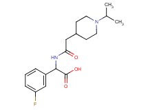 (3-fluorophenyl){[(1-isopropyl-4-piperidinyl)acetyl]amino}acetic acid