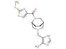 (1S*,5R*)-3-[(4-methyl-1H-imidazol-5-yl)methyl]-6-{[2-(methylthio)-1,3-thiazol-4-yl]carbonyl}-3,6-diazabicyclo[3.2.2]nonane