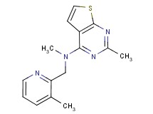 N,2-dimethyl-N-[(3-methylpyridin-2-yl)methyl]thieno[2,3-d]pyrimidin-4-amine
