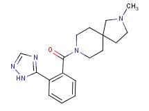 2-methyl-8-[2-(1H-1,2,4-triazol-5-yl)benzoyl]-2,8-diazaspiro[4.5]decane
