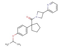 2-(1-{[1-(4-isopropoxyphenyl)cyclopentyl]carbonyl}-3-azetidinyl)pyridine