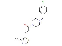 1-(4-chlorobenzyl)-4-[3-(4-methyl-1,3-thiazol-5-yl)propanoyl]piperazine