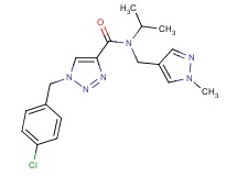 1-(4-chlorobenzyl)-N-isopropyl-N-[(1-methyl-1H-pyrazol-4-yl)methyl]-1H-1,2,3-triazole-4-carboxamide