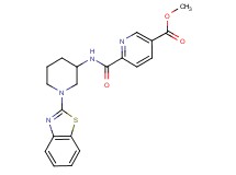methyl 6-({[1-(1,3-benzothiazol-2-yl)-3-piperidinyl]amino}carbonyl)nicotinate