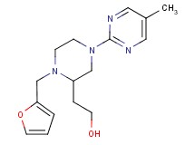 2-[1-(2-furylmethyl)-4-(5-methylpyrimidin-2-yl)piperazin-2-yl]ethanol