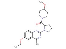 6-ethoxy-2-{2-[(4-methoxy-1-piperidinyl)carbonyl]-1-pyrrolidinyl}-4-methylquinazoline