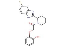 2-{2-[2-(5-fluoro-1H-benzimidazol-2-yl)-1-piperidinyl]-2-oxoethoxy}phenol