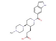 3-[(3R*,4S*)-1-(1H-indol-6-ylcarbonyl)-4-(4-methylpiperazin-1-yl)piperidin-3-yl]propanoic acid