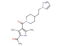 1-[3,5-dimethyl-4-({4-[2-(1H-pyrazol-1-yl)ethyl]-1-piperidinyl}carbonyl)-1H-pyrrol-2-yl]ethanone