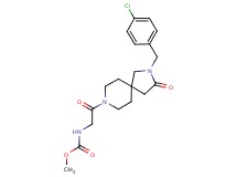 methyl {2-[2-(4-chlorobenzyl)-3-oxo-2,8-diazaspiro[4.5]dec-8-yl]-2-oxoethyl}carbamate