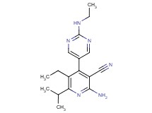 2-amino-5-ethyl-4-[2-(ethylamino)pyrimidin-5-yl]-6-isopropylnicotinonitrile