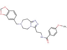 N-{2-[7-(1,3-benzodioxol-5-ylmethyl)-6,7,8,9-tetrahydro-5H-[1,2,4]triazolo[4,3-d][1,4]diazepin-3-yl]ethyl}-4-methoxybenzamide
