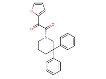 2-(3,3-diphenylpiperidin-1-yl)-1-(2-furyl)-2-oxoethanone