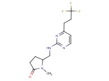 1-methyl-5-({[4-(3,3,3-trifluoropropyl)pyrimidin-2-yl]amino}methyl)pyrrolidin-2-one