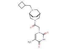 1-{2-[(1R*,5R*)-6-(cyclobutylmethyl)-3,6-diazabicyclo[3.2.2]non-3-yl]-2-oxoethyl}-5-methylpyrimidine-2,4(1H,3H)-dione