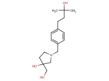 3-(hydroxymethyl)-1-[4-(3-hydroxy-3-methylbutyl)benzyl]-3-pyrrolidinol