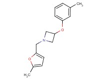 1-[(5-methyl-2-furyl)methyl]-3-(3-methylphenoxy)azetidine