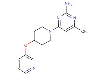 4-methyl-6-[4-(3-pyridinyloxy)-1-piperidinyl]-2-pyrimidinamine