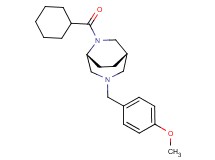 (1S*,5R*)-6-(cyclohexylcarbonyl)-3-(4-methoxybenzyl)-3,6-diazabicyclo[3.2.2]nonane