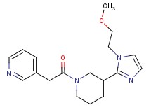 3-(2-{3-[1-(2-methoxyethyl)-1H-imidazol-2-yl]piperidin-1-yl}-2-oxoethyl)pyridine