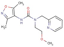 N'-(3,5-dimethyl-4-isoxazolyl)-N-(2-methoxyethyl)-N-(2-pyridinylmethyl)urea hydrochloride