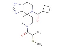 5-(cyclobutylcarbonyl)-1'-[2-(methylthio)propanoyl]-1,5,6,7-tetrahydrospiro[imidazo[4,5-c]pyridine-4,4'-piperidine]