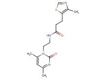 N-[2-(4,6-dimethyl-2-oxo-1(2H)-pyrimidinyl)ethyl]-3-(4-methyl-1,3-thiazol-5-yl)propanamide