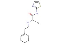 2-[(2-cyclohex-1-en-1-ylethyl)amino]-N-1,3-thiazol-2-ylpropanamide