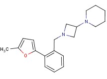 1-{1-[2-(5-methyl-2-furyl)benzyl]azetidin-3-yl}piperidine