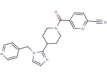 5-({4-[1-(pyridin-4-ylmethyl)-1H-imidazol-2-yl]piperidin-1-yl}carbonyl)pyridine-2-carbonitrile