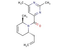 4-{[(2R*,6R*)-2-allyl-6-methyl-3,6-dihydropyridin-1(2H)-yl]carbonyl}-2,6-dimethylpyrimidine