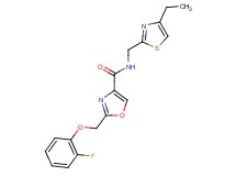 N-[(4-ethyl-1,3-thiazol-2-yl)methyl]-2-[(2-fluorophenoxy)methyl]-1,3-oxazole-4-carboxamide