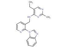 N-{[2-(1H-benzimidazol-1-yl)pyridin-3-yl]methyl}-5-ethyl-2-methylpyrimidin-4-amine