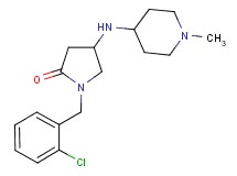 1-(2-chlorobenzyl)-4-[(1-methyl-4-piperidinyl)amino]-2-pyrrolidinone