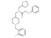 N-{[1-(2-fluorobenzyl)-4-piperidinyl]methyl}-2-phenoxy-N-(tetrahydro-2-furanylmethyl)acetamide