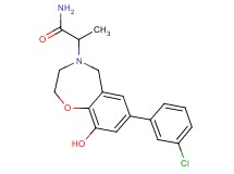2-[7-(3-chlorophenyl)-9-hydroxy-2,3-dihydro-1,4-benzoxazepin-4(5H)-yl]propanamide