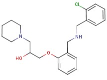 1-(2-{[(2-chlorobenzyl)amino]methyl}phenoxy)-3-(1-piperidinyl)-2-propanol