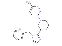 3-methyl-6-{3-[1-(2-pyridinylmethyl)-1H-imidazol-2-yl]-1-piperidinyl}pyridazine