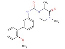 N-(2'-methoxybiphenyl-3-yl)-2,4-dimethyl-3-oxopiperazine-1-carboxamide