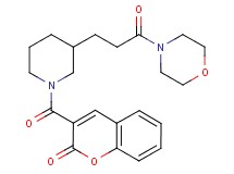 3-({3-[3-(4-morpholinyl)-3-oxopropyl]-1-piperidinyl}carbonyl)-2H-chromen-2-one