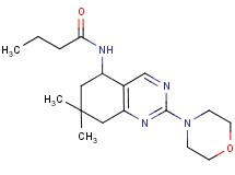 N-[7,7-dimethyl-2-(4-morpholinyl)-5,6,7,8-tetrahydro-5-quinazolinyl]butanamide
