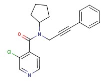 3-chloro-N-cyclopentyl-N-(3-phenylprop-2-yn-1-yl)isonicotinamide