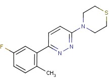 4-[6-(5-fluoro-2-methylphenyl)pyridazin-3-yl]thiomorpholine